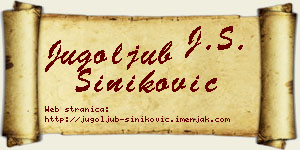 Jugoljub Šiniković vizit kartica
